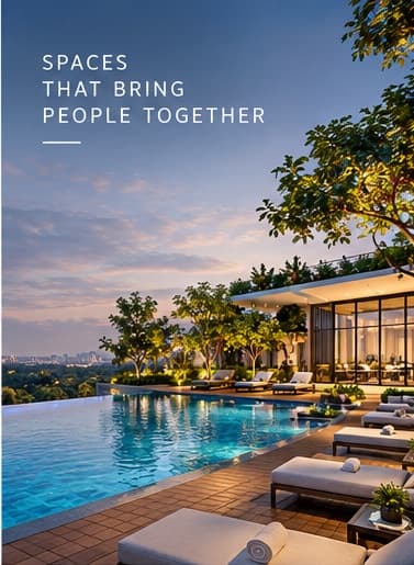 Artist's impression of an infinity pool and deck